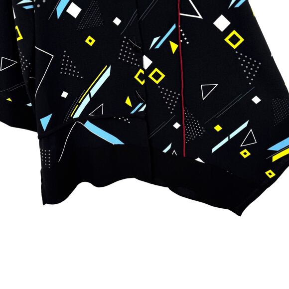 Moonlight Y & S Fashion Design Medium Abstract Wearable Art White Neon Shirt Top - Picture 6 of 7